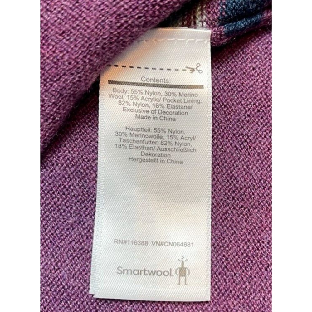 Smartwool NEW womens hooded wool knee length colorful sweater dress Medium - Picture 7 of 7